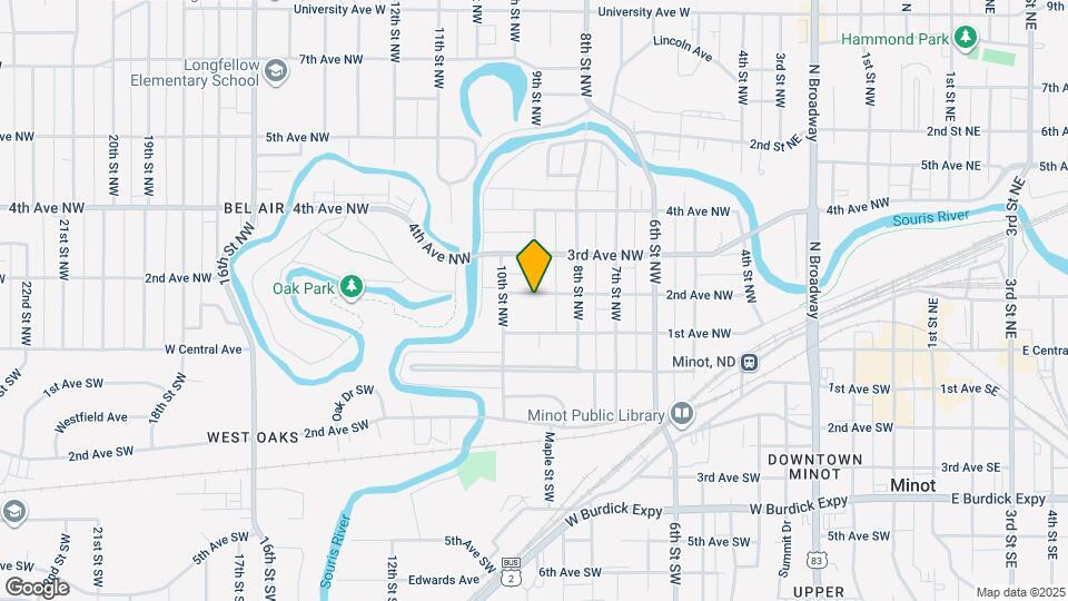 901 2nd Ave NW Map and Location Details