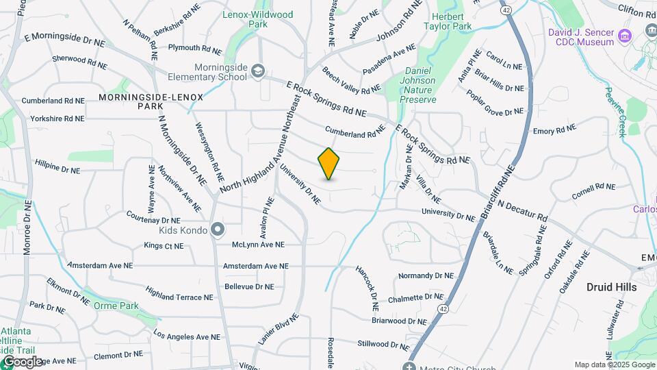 1194 Spring Valley Ln NE Map and Location Details