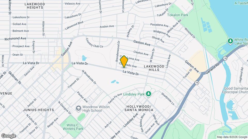 6831 La Vista Dr Map and Location Details