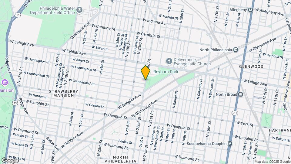 2560 N Gratz St Map and Location Details
