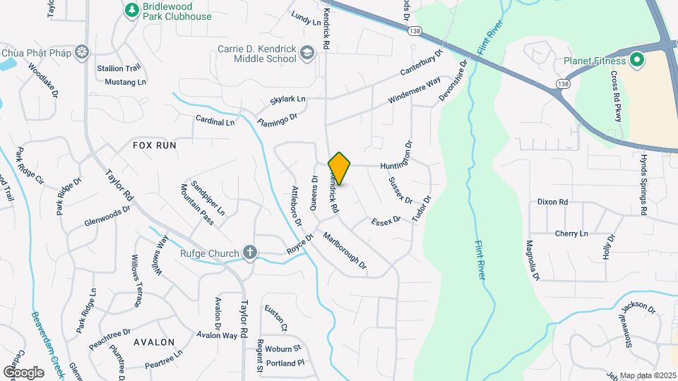8202 Kendrick Rd Map and Location Details