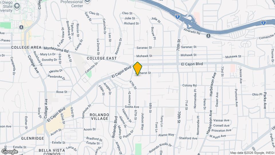6735 Amherst St Map and Location Details