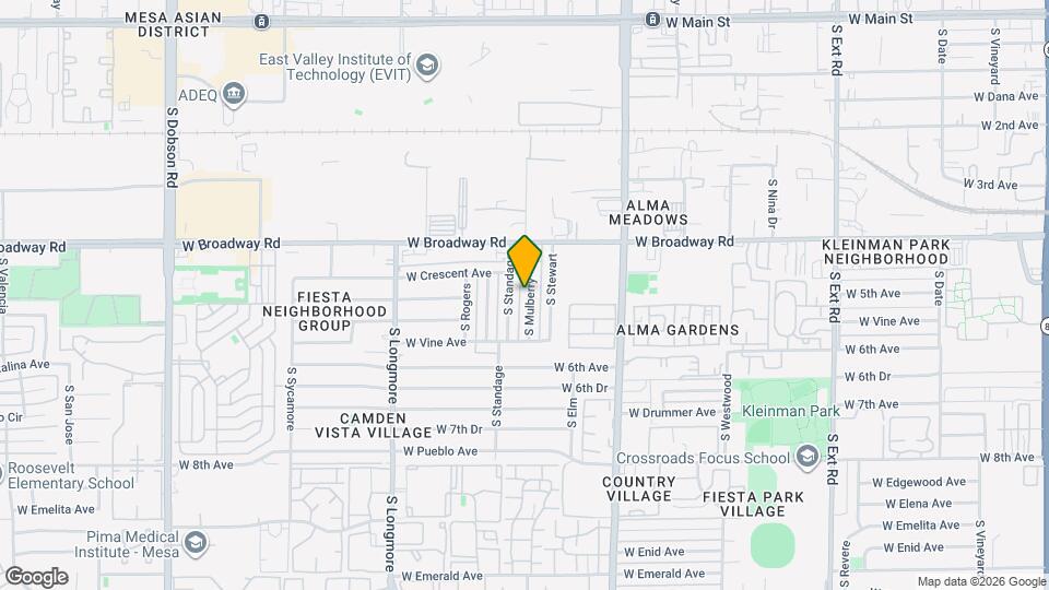 458 S Mulberry Map and Location Details