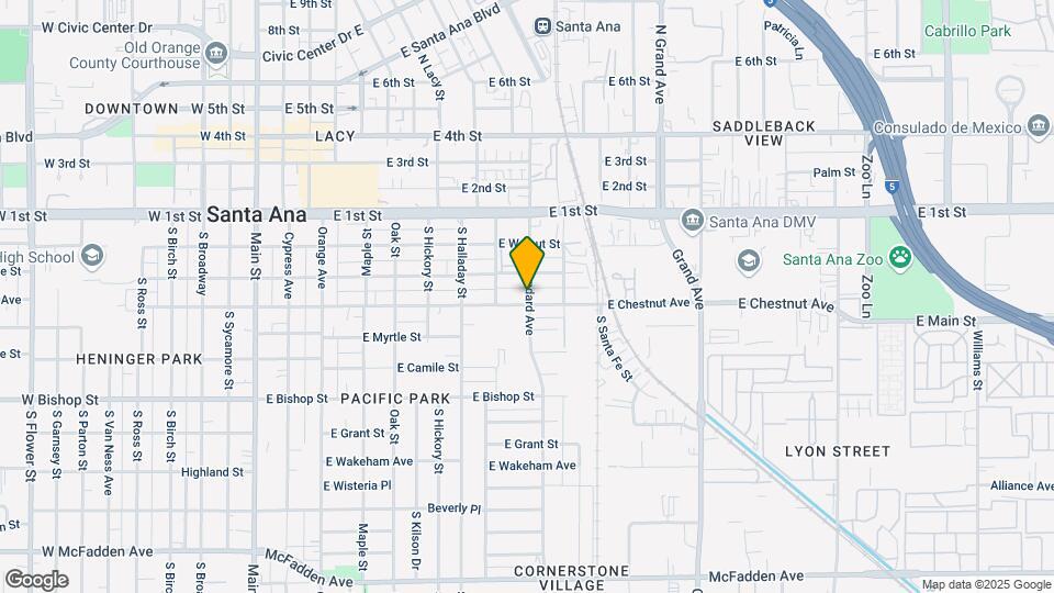 825 E Chestnut St Mapa y Detalles de la Ubicación