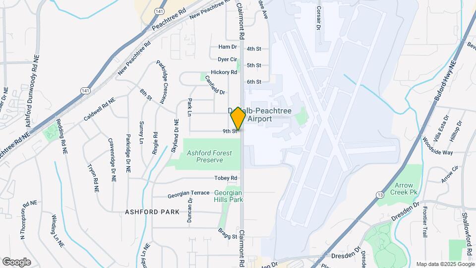 3910 Clairmont Rd Mapa y Detalles de la Ubicación