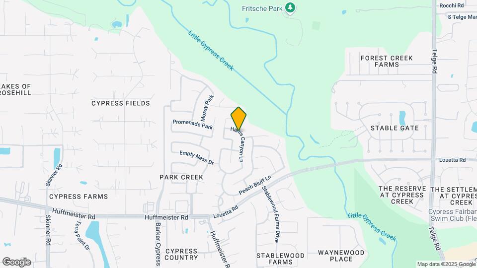 15511 Harris Canyon Ln Map and Location Details
