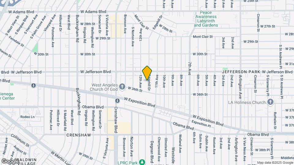 3445 Edgehill Dr Mapa y Detalles de la Ubicación