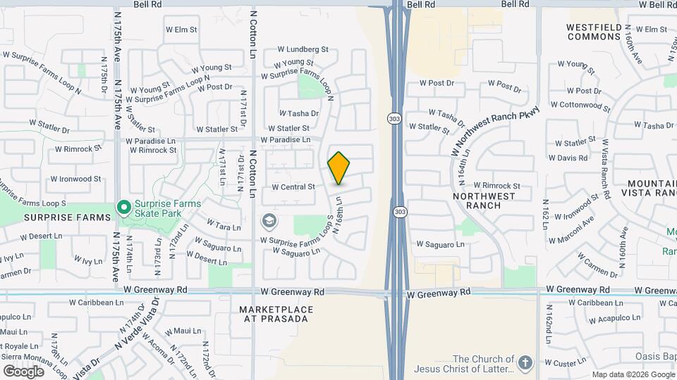 16868 W Ironwood St Mapa y Detalles de la Ubicación