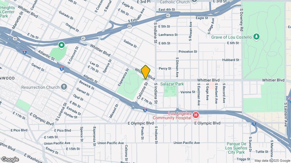 925 Calzona St Map and Location Details