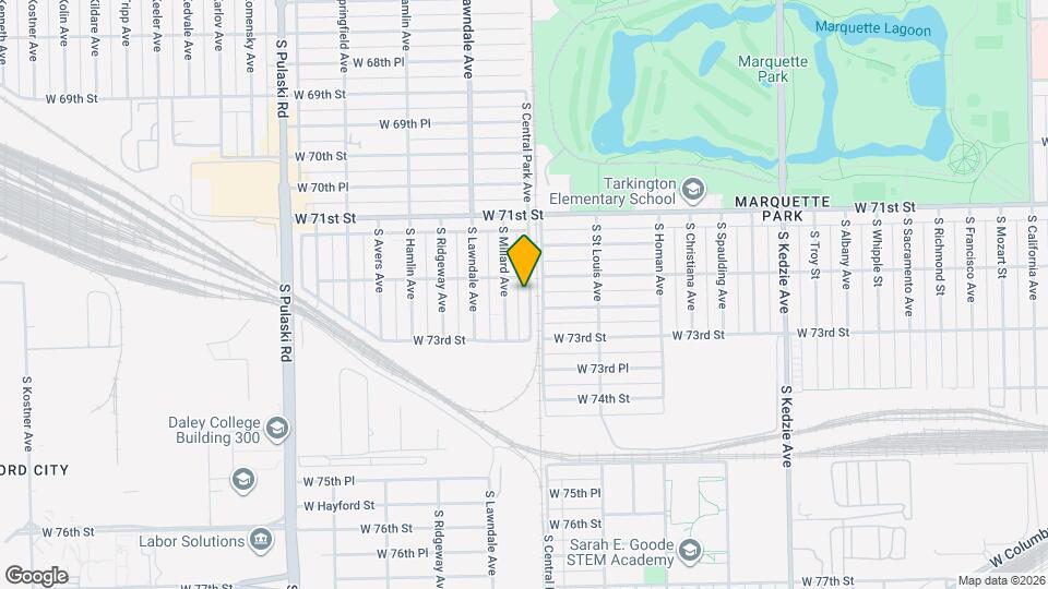 7216 S Central Park Ave Map and Location Details