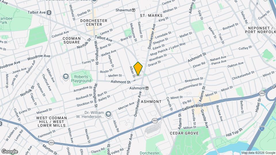162 Ashmont St, Unit 1 Map and Location Details