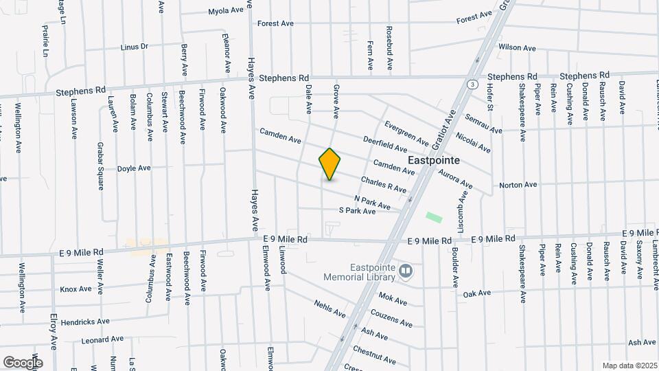 15511 N Park Ave Map and Location Details