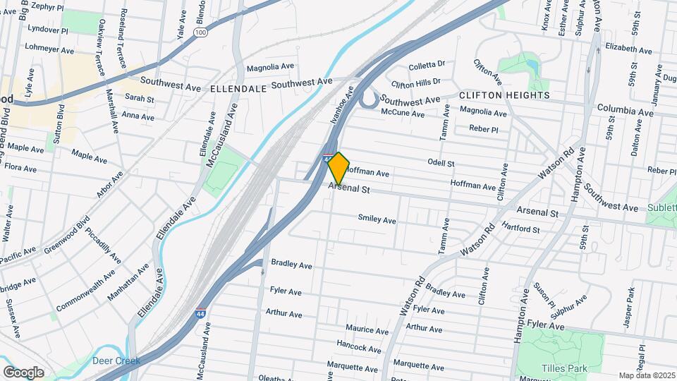 6644 Arsenal St Map and Location Details