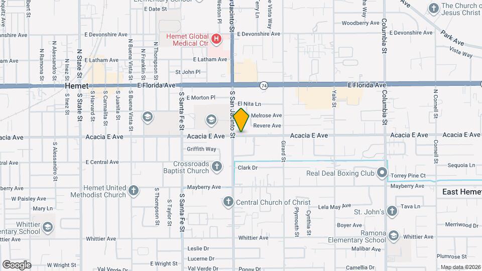 Abilityfirst Apartments Hemet Map and Location Details