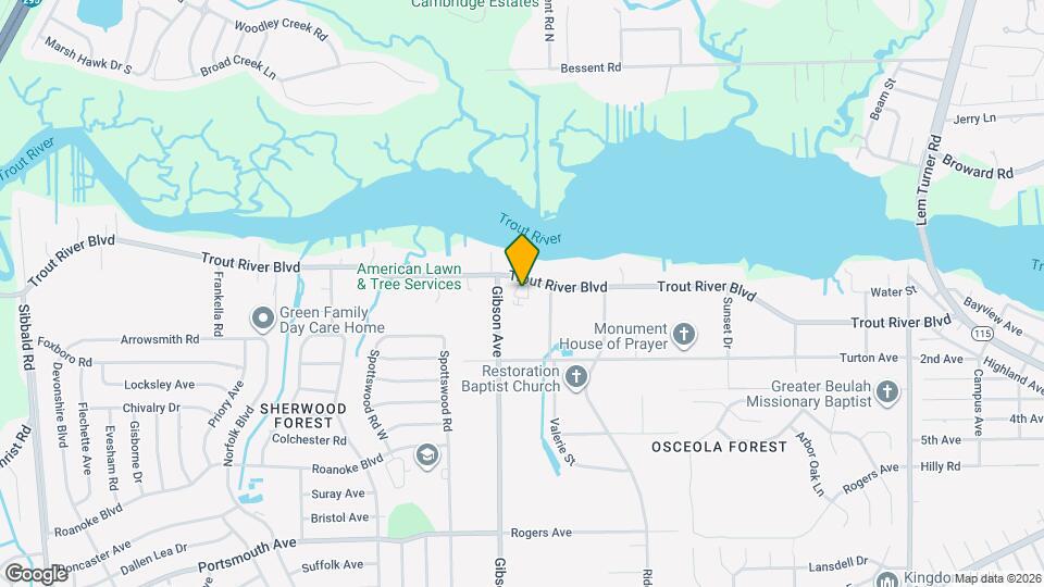 4154 Trout River Blvd Map and Location Details