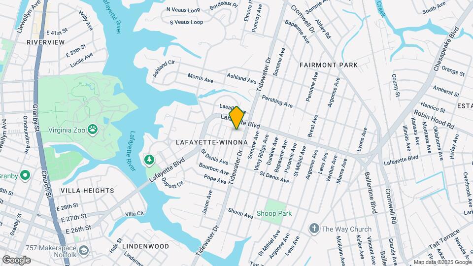 3115 Tidewater Dr Map and Location Details