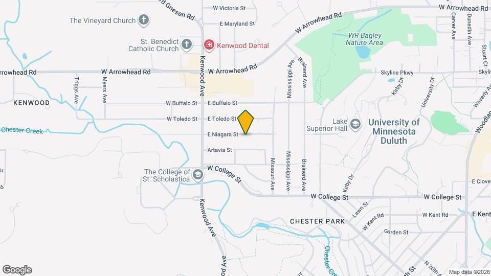 116 E Niagara St Mapa y Detalles de la Ubicación