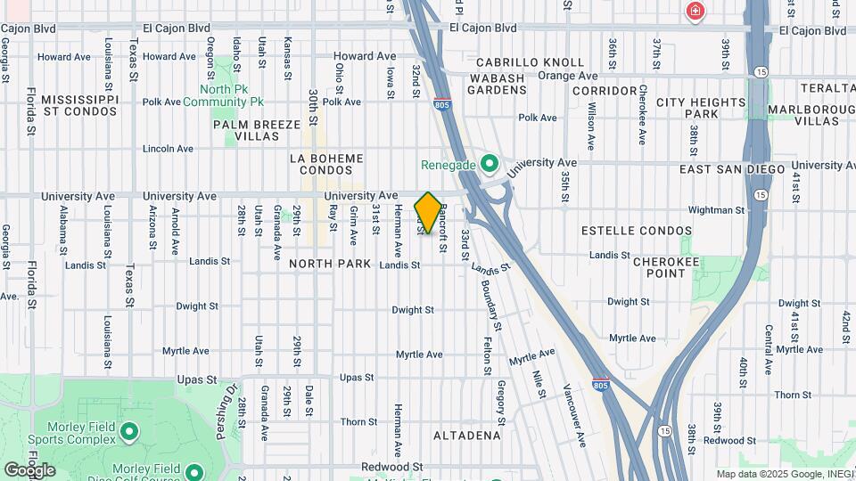 3755 1/2 32nd St Map and Location Details
