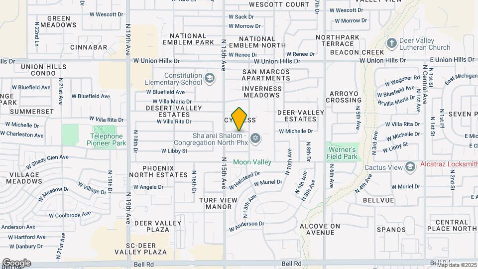 1319 W Michelle Dr Map and Location Details