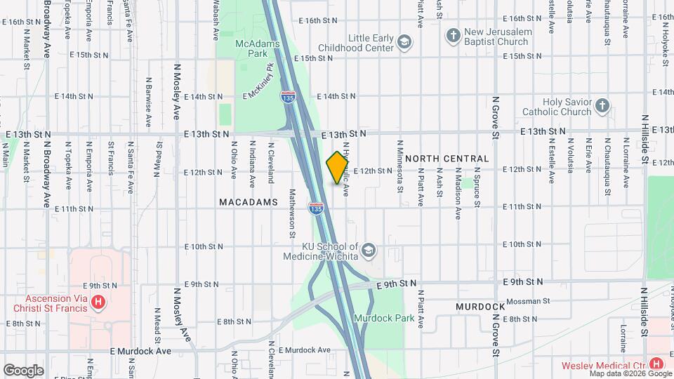 1232 N Pennsylvania Ave Map and Location Details