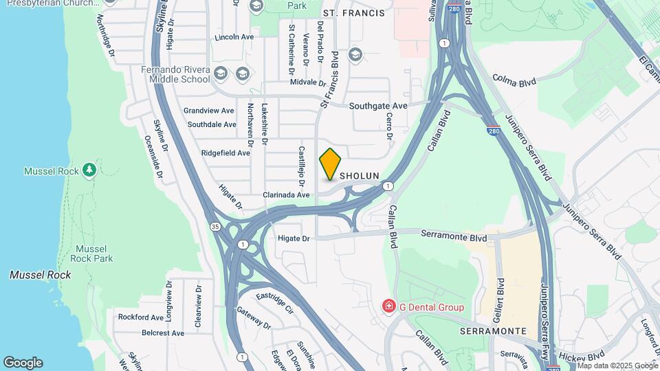 586 Clarinada Ave Map and Location Details