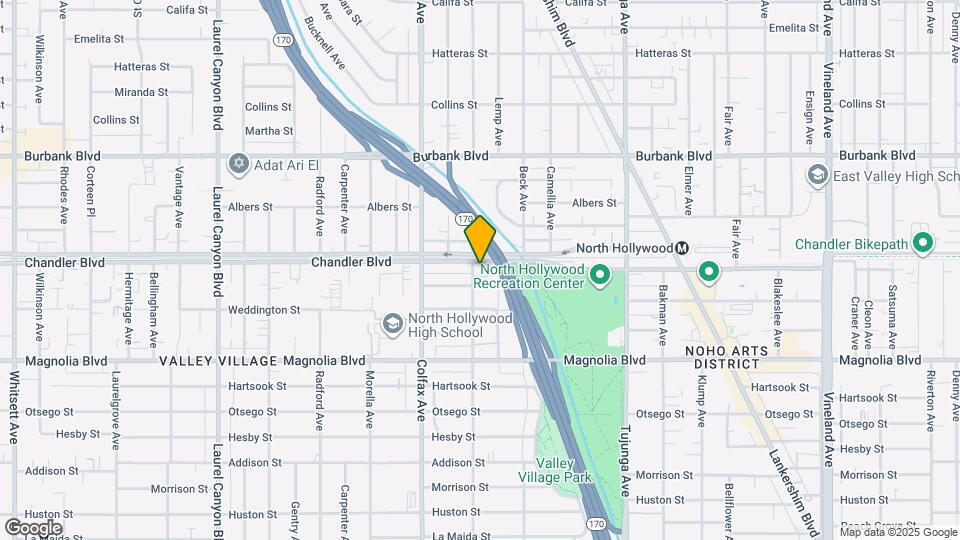 11622 Chandler Blvd Mapa y Detalles de la Ubicación
