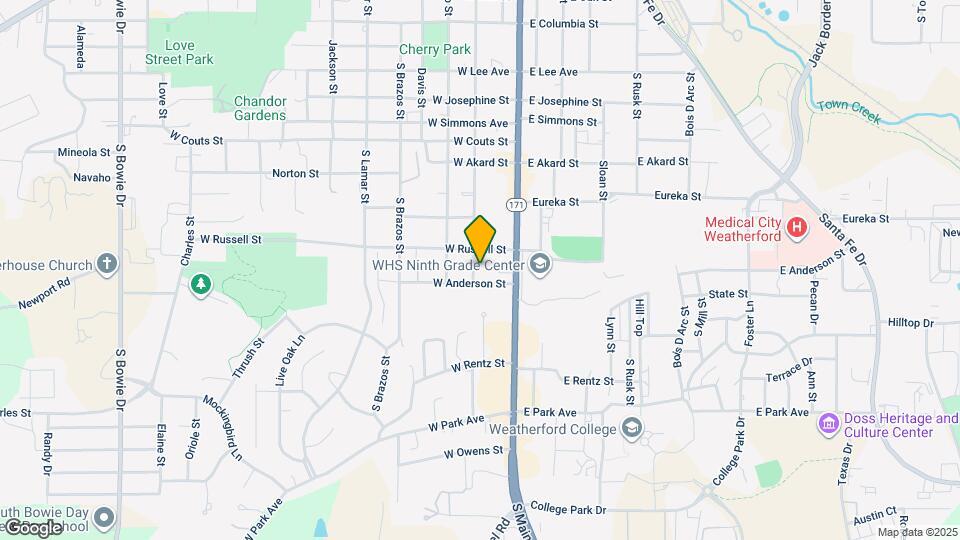 1009 S Waco St Map and Location Details