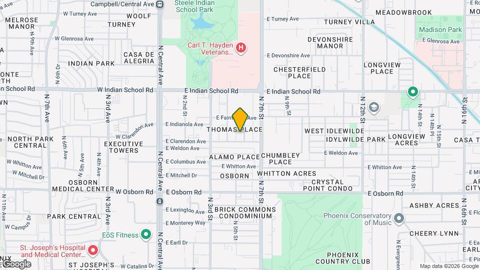 3816 N 6th St Mapa y Detalles de la Ubicación
