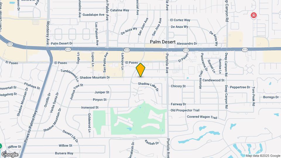 73765 Shadow Mountain Dr, Unit 1 Mapa y Detalles de la Ubicación