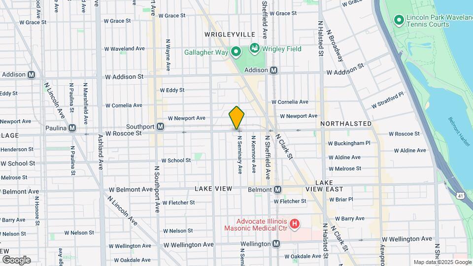 3358 N Seminary Ave, Unit #2FF Map and Location Details