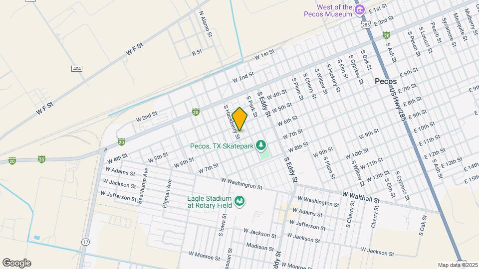 512 S Hackberry St Mapa y Detalles de la Ubicación