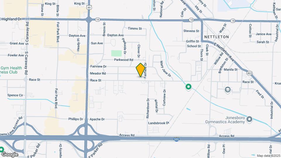 3402 Race St Map and Location Details