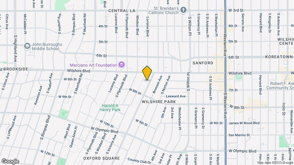 707-709 Crenshaw Blvd Mapa y Detalles de la Ubicación