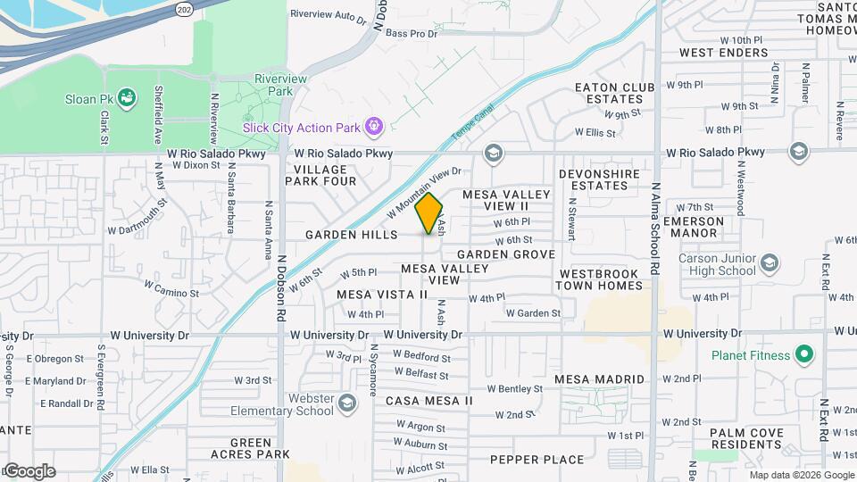 605 N Saguaro Map and Location Details