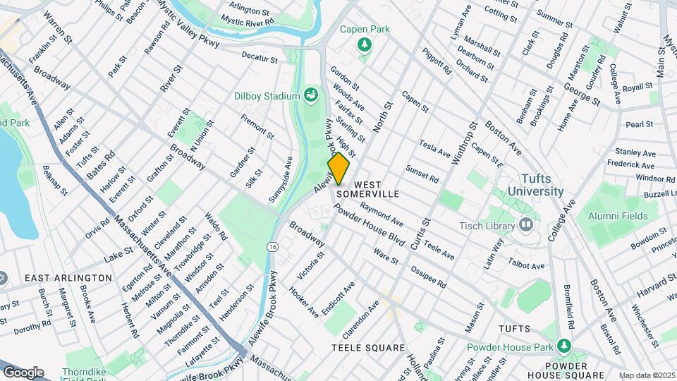 269 Alewife Brook Pkwy Map and Location Details
