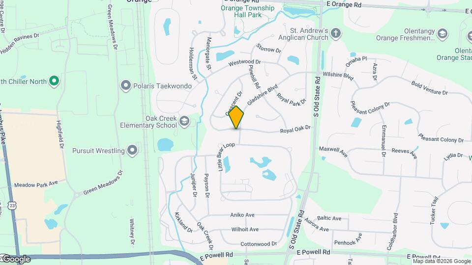 1558 Royal Oak Dr Mapa y Detalles de la Ubicación