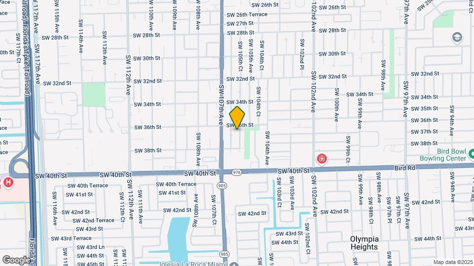 3620 SW 105th Ct Map and Location Details