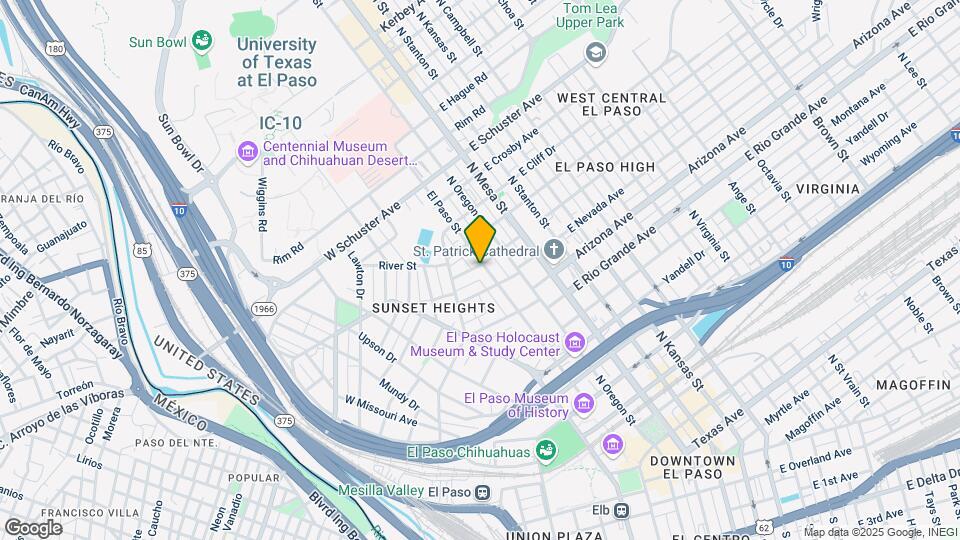 1219 N El Paso St Map and Location Details