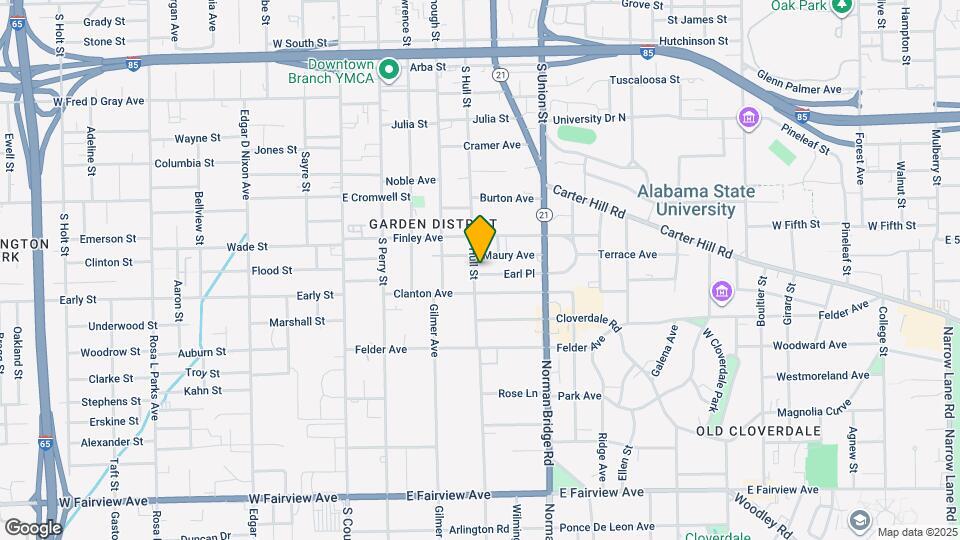1421 S Hull St Map and Location Details