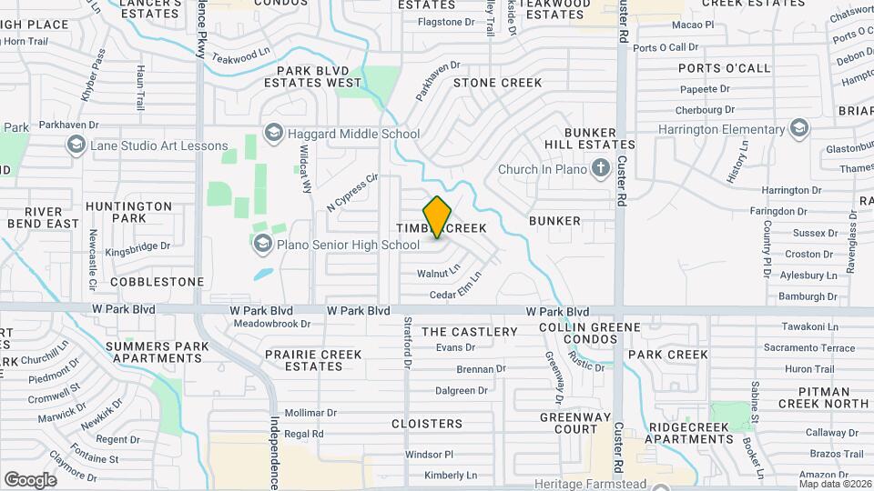 2613 Pin Oak Ln Map and Location Details