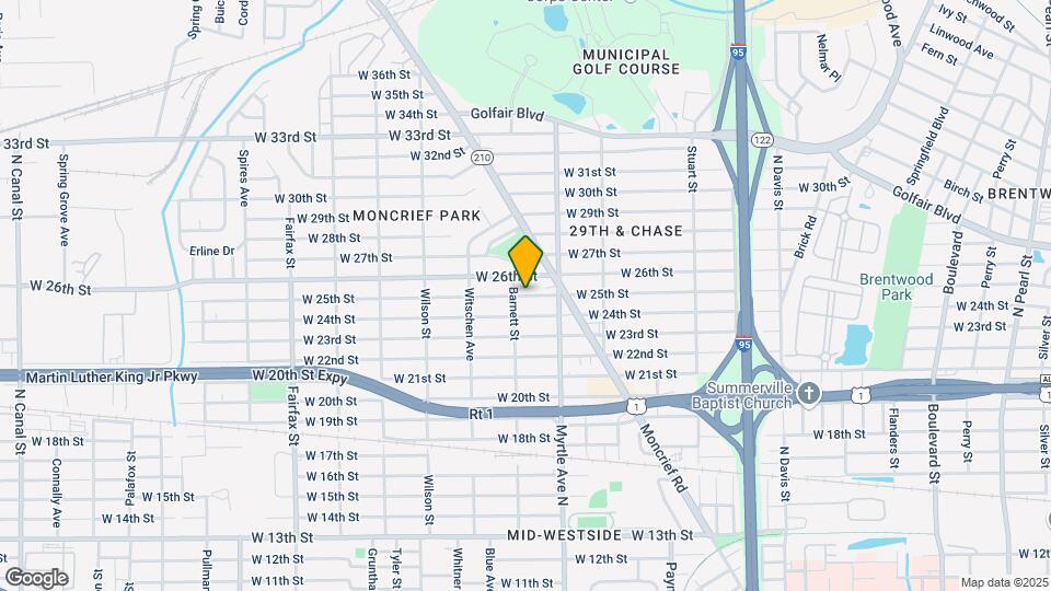 1351 W 25th St Mapa y Detalles de la Ubicación