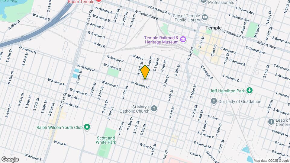 709 S 13th St Map and Location Details