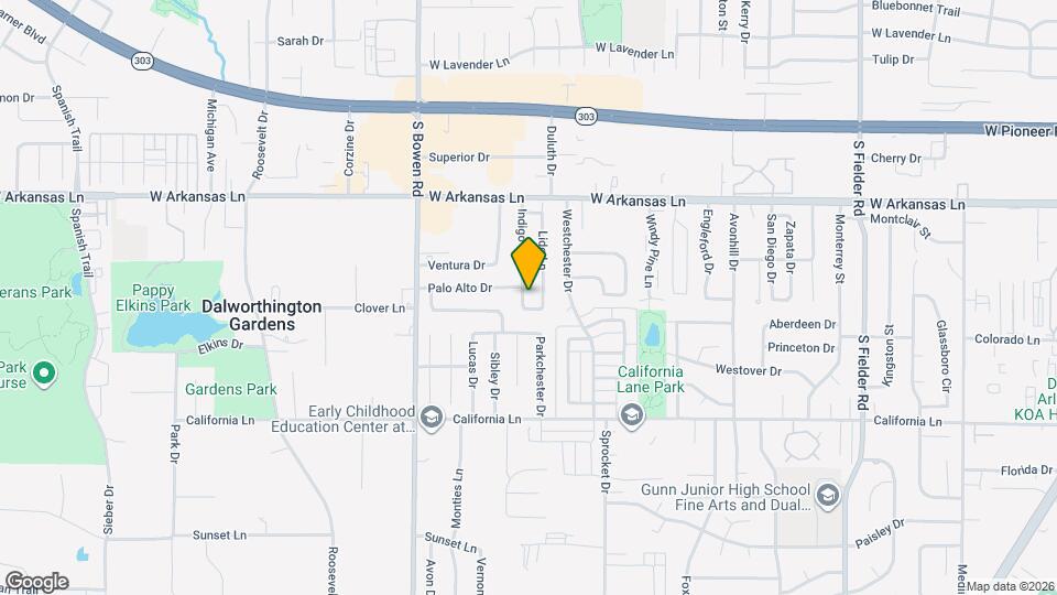 2521 Indigo Ln Map and Location Details
