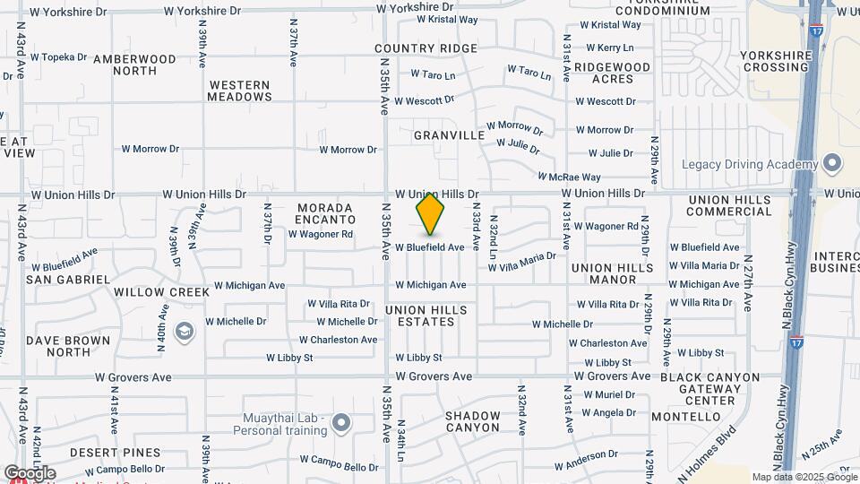 3412 W Bluefield Ave Mapa y Detalles de la Ubicación