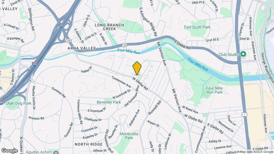 695 W Glebe Rd Map and Location Details