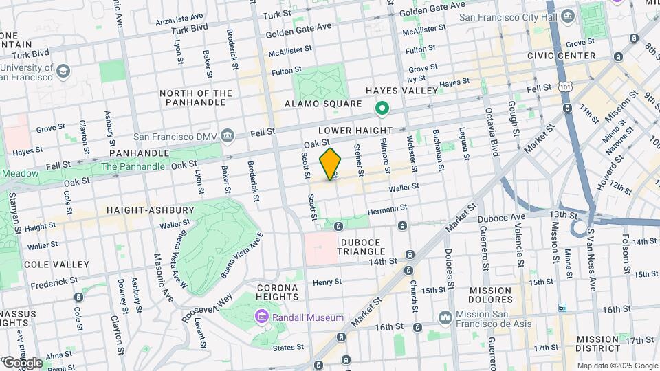 721 Haight St Map and Location Details