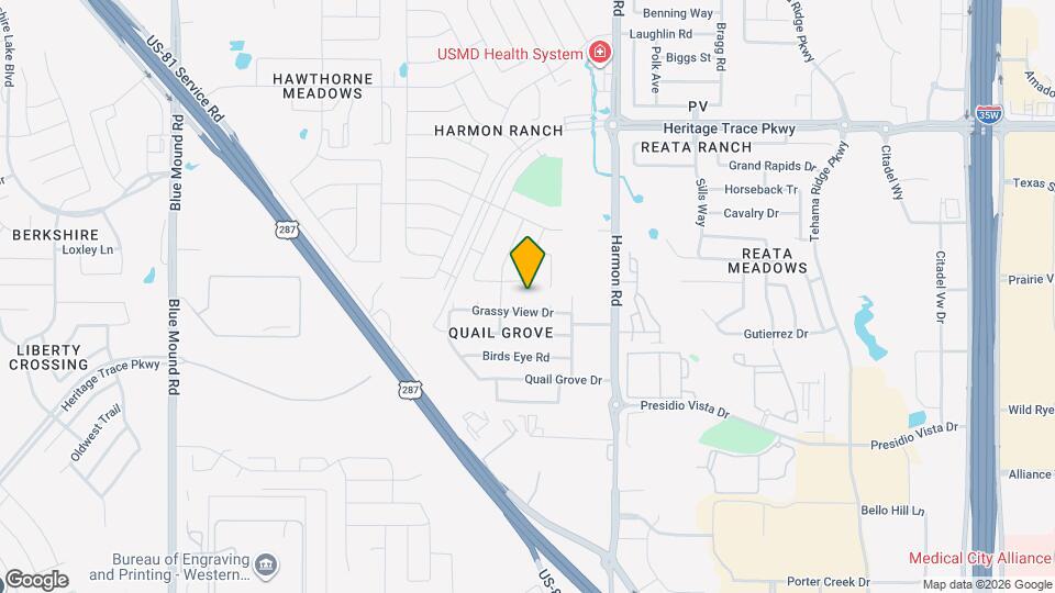 1625 Grassy View Dr Mapa y Detalles de la Ubicación