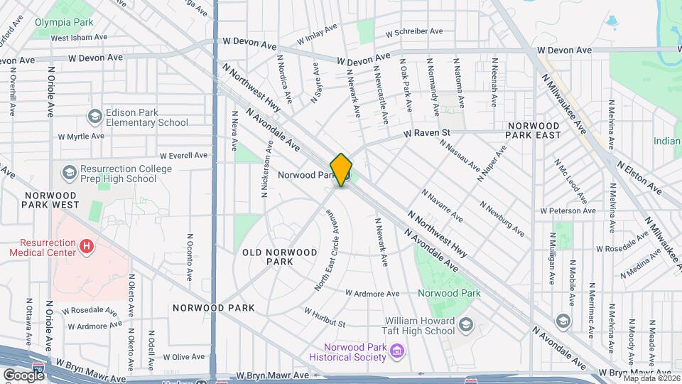 6042 N Avondale Ave Map and Location Details