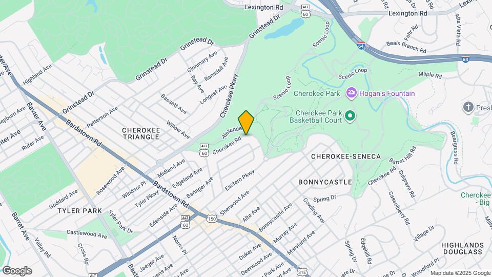 1458 Cherokee Rd Map and Location Details