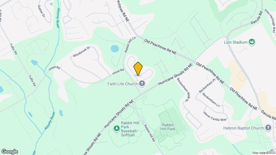 1917 Peach Shoals Cir Mapa y Detalles de la Ubicación